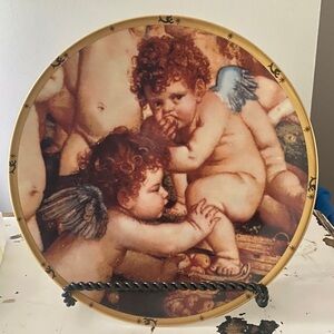 Lenox Gifts from Heaven Decorative Plate, Vintage 1995 Made in USA, Gold Trim